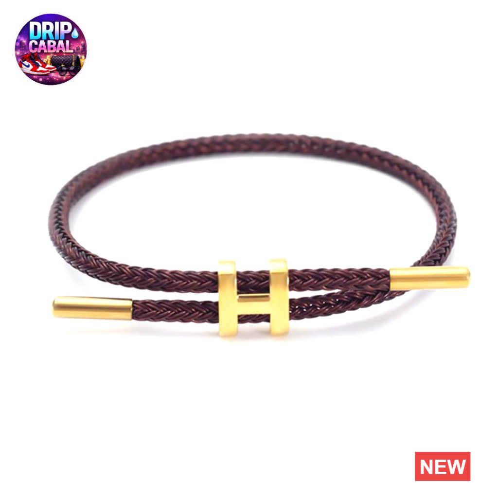 Adjustable H-Shape Wire Rope Bracelet Titanium Buckle Minimalist Fashion Jewelry